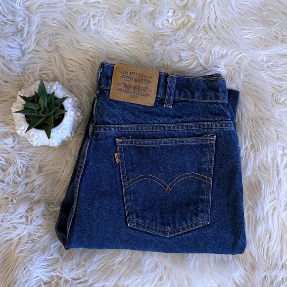 🔥Rare🔥 LEVI’S Orange Tab 619 Straight Leg High Rise Dark Wash Jeans 🇨🇦 - Picture 13 of 16